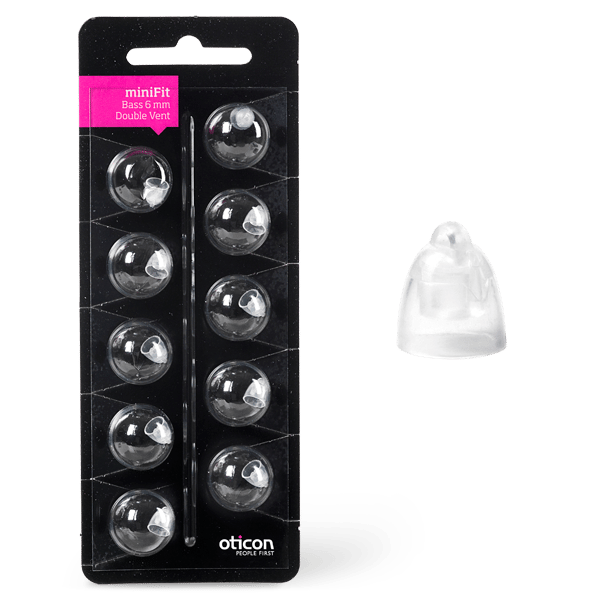 Oticon Bass Double Vent MiniFit 10er-Pack